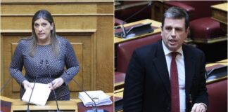 Φραστικό επεισόδιο Κωνσταντοπούλου – Καιρίδη στη Βουλή – Παρέμβαση Νίκου Δένδια