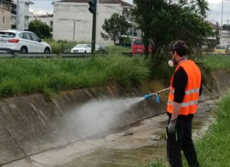 Καταπολέμηση κουνουπιών στη Λάρισα