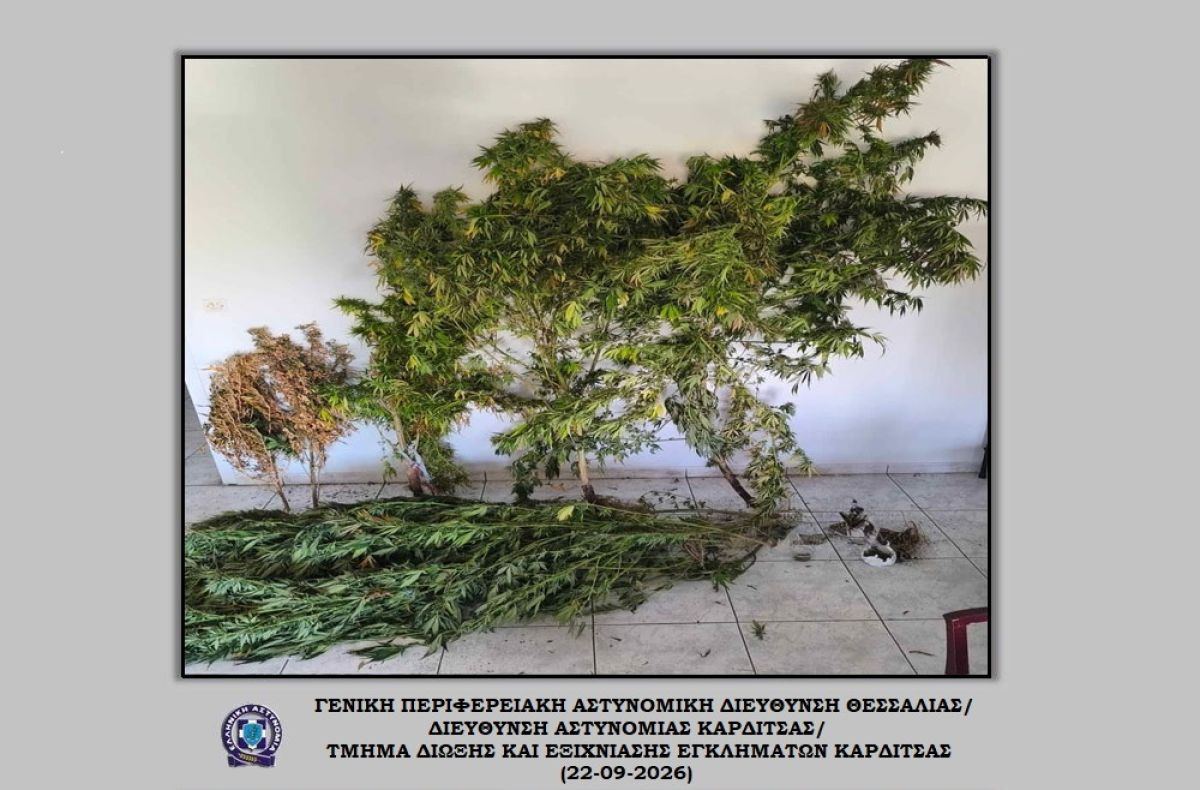 Σύλληψη 70χρονου για ναρκωτικά στην Καρδίτσα